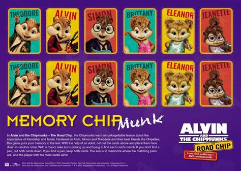 Free Alvin and The Chipmunks Coloring and Activity Pages - MommysBusy.com