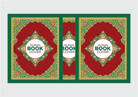 Premium Vector | Beautiful arabic quran koran cover quran book cover with arabic calligraphy