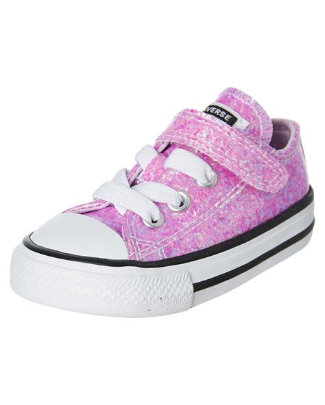 Converse Girls Chuck Taylor All Star Glitter Shoe - Toddler - Lilac Mist | SurfStitch