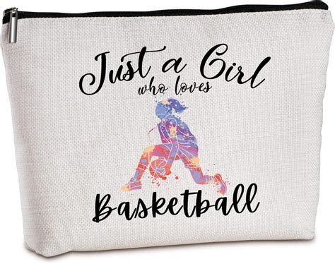 Amazon.com: Wlesinzt Basketball Gifts for Women Zipper Travel Makeup ...