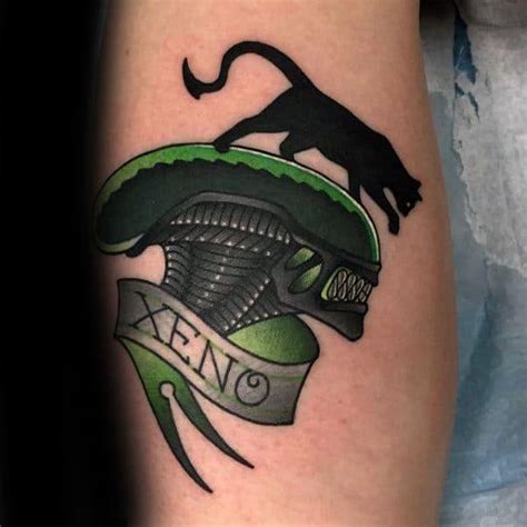 50 Xenomorph Tattoo Designs For Men - Alien Film Ink Ideas