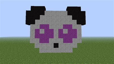 Panda head (Minecraft) by MinecraftPixelArtist on DeviantArt