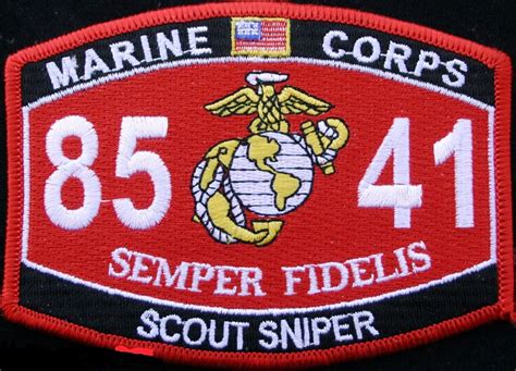 USMC Scout Sniper 8541 MOS Patch - Other