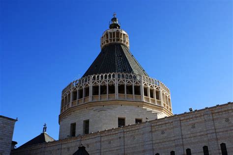 The Basilica of the Annunciation, Nazareth Stock Image - Image of ...