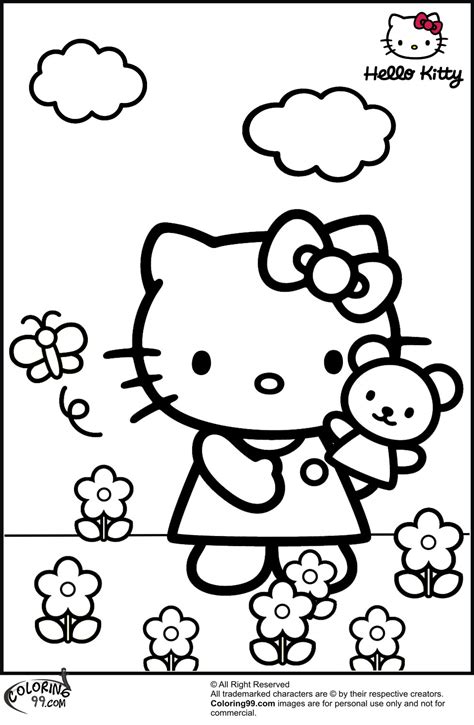 Hello Kitty Coloring Pages | Team colors