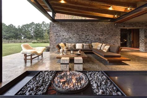 Modern-day Hacienda with Stone Walls