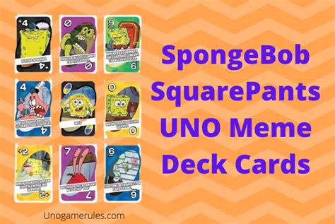 SpongeBob Meme Uno Rules - Uno Game Rules