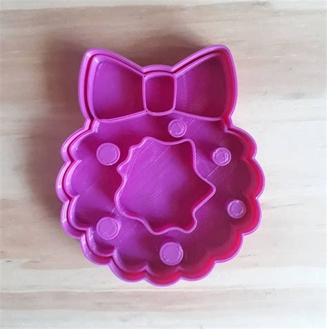 Download STL file Christmas Wreath - Cookie Cutter - 8cm • 3D print ...