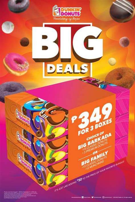 Dunkin’ Donuts Big Deals until December 31, 2018 - PROUD KURIPOT