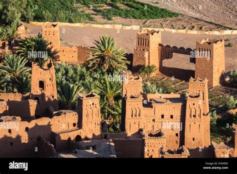 View of Ait Benhaddou Kasbah, Ait Ben Haddou, Ouarzazate, Morocco Stock ...