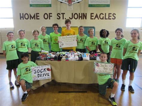 St. John Students collect socks for homeless | Westminster, MD Patch