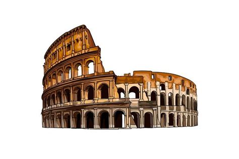 Coliseum in Rome, Italy in 2023 | Colorful drawings, Rome art, Rome