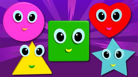 Shapes Song | Songs For Children And Kids | Learn Shapes With Colors - YouTube