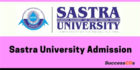 SASTRA University Admission 2020, Courses, Application Form, Dates