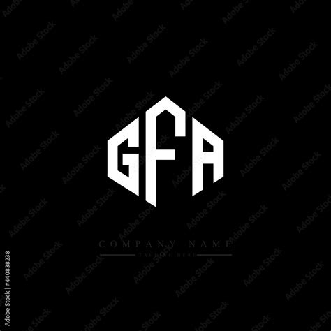 GFA letter logo design with polygon shape. GFA polygon logo monogram ...