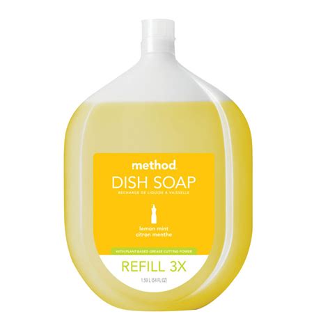 Method Lemon Mint Dish Soap Refills 54 oz Jug | Nassau Candy