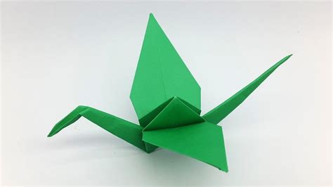 How to make a Paper Crane | Origami Crane (Folding Instructions) Origami Bird Easy, Origami Tie ...