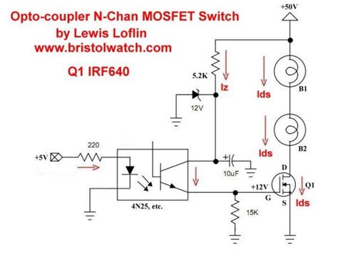 P-channel Mosfet Switch Circuit