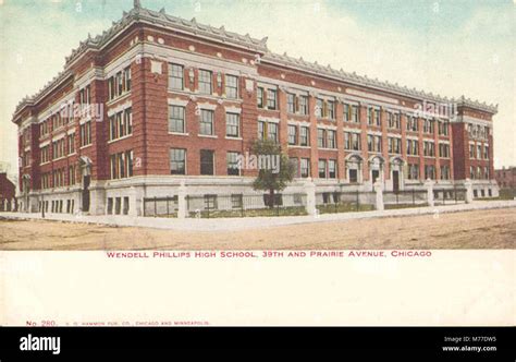 Wendell Phillips High School, 39Th And Prairie Avenue, Chicago (NBY 417064 Stock Photo - Alamy