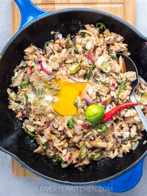 Sizzling Bangus Sisig (Milkfish Sisig) - Riverten Kitchen