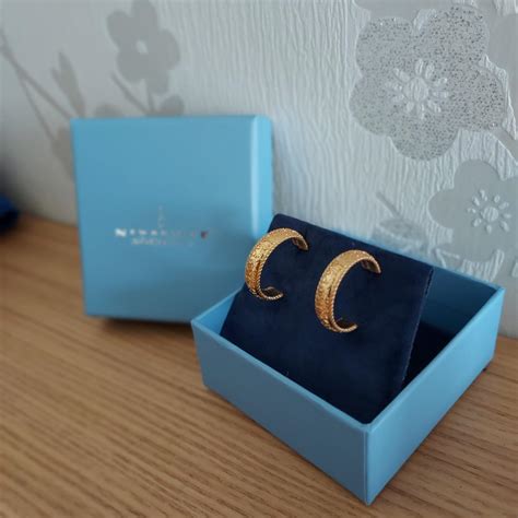 Newbridge Gold Plated Hoop Earrings Elegant Gold... - Depop