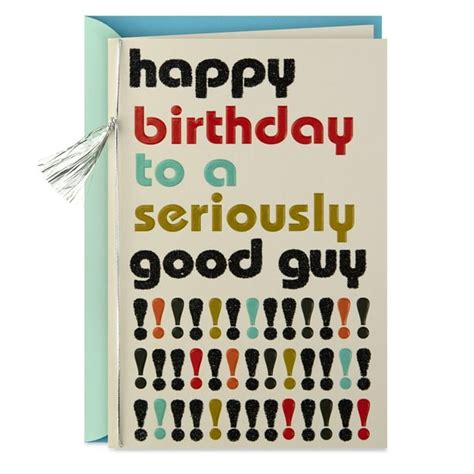 Hallmark Birthday Card for Him - Seriously Good Guy - Walmart.com ...