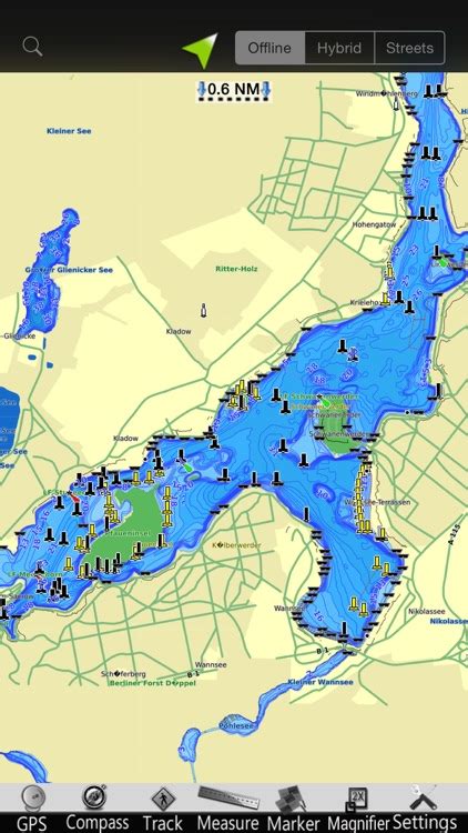 Berlin Lakes Nautical Charts by MapITech