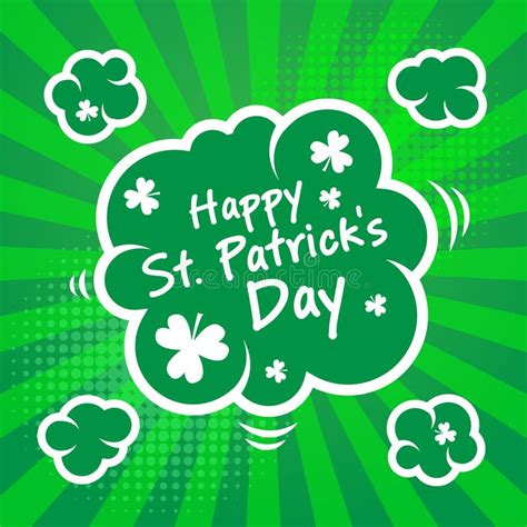 St. Patricks Day Green Background Stock Vector - Illustration of lettering, floral: 110121287