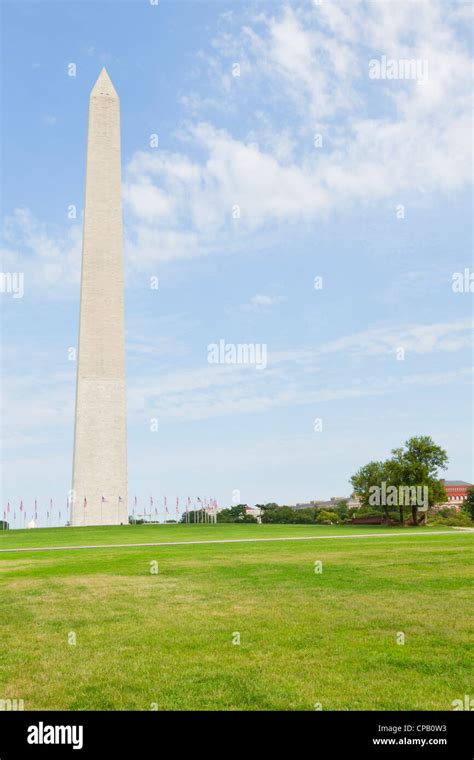 Washington Monument in the National Mall, Washington, DC Stock Photo ...