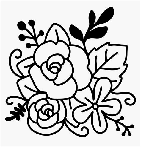 The Best 23 Flower Outline Svg Free - Teren Nana