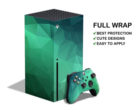 Deep Green XBox One X Low Poly Skin XBox One S Polygon | Etsy