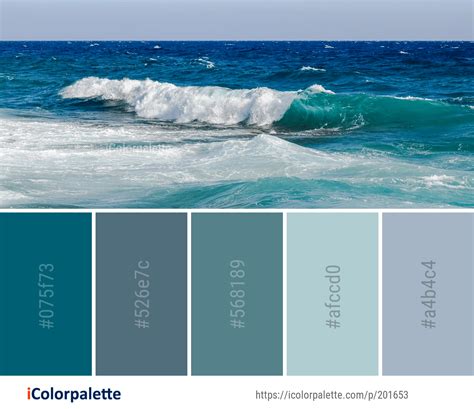 Color Palette ideas from 3797 Water Images | iColorpalette | Ocean ...