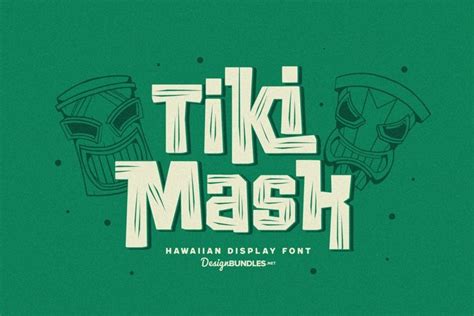 Tiki Mask - Hawaiian Font