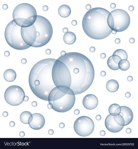 Bubbles on a white background Royalty Free Vector Image