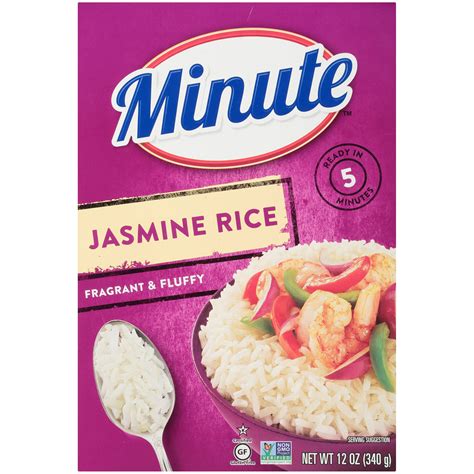 Minute Instant Jasmine Rice, Flavorful & Fluffy Long Grain Quick Rice, 12 oz - Walmart.com ...