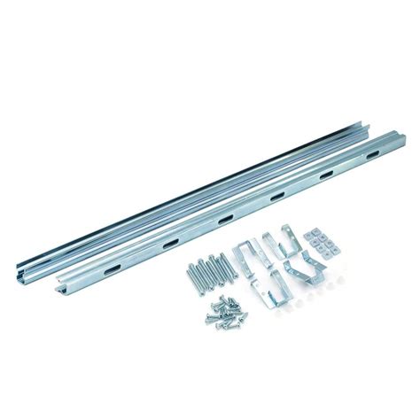 Vance 23 in. Steel Undermounter Universal Undermount Sink Installation Kit (Rail System in ...