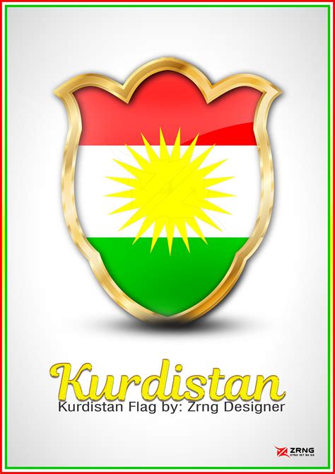 Kurdistan Flag by: Zrng Designer Qaladze City | Art drawings for kids ...