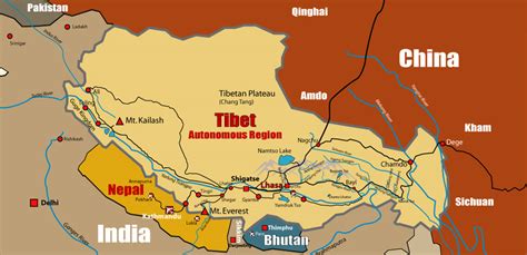 Tibet Travel Maps, Maps of Tibet-TravelChinaTibet.com