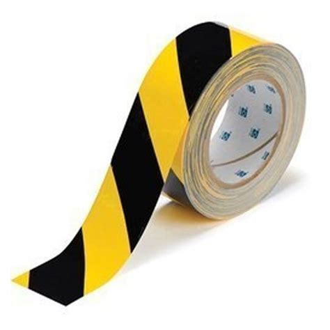 Up to 45 inch Yellow and Black Road Marking Tape Roll, Size: 2 inch, Rs ...