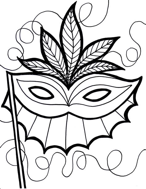 Free Printable Mardi Gras Coloring Pages For Kids