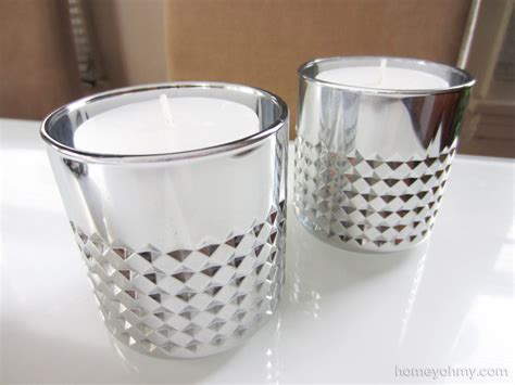 DIY Mercury Glass Votive Candle Holders - Homey Oh My