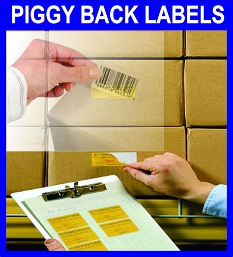 Piggyback Labels, पिग्गीबैक लेबल - Barscan Systems & Ribbons Private ...