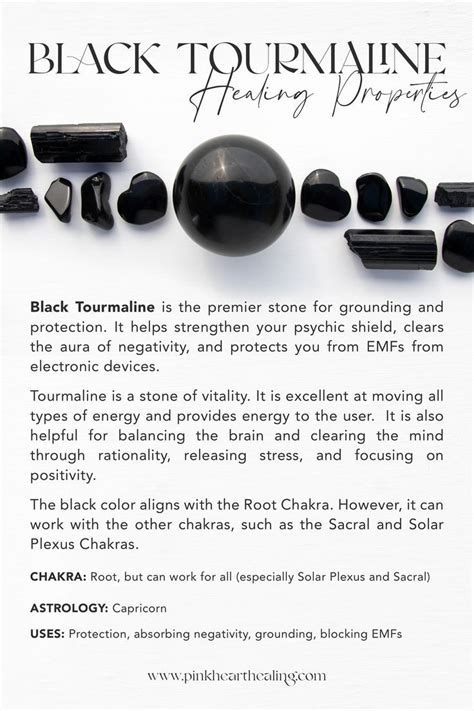 Healing Properties of Black Tourmaline | Crystal healing stones ...