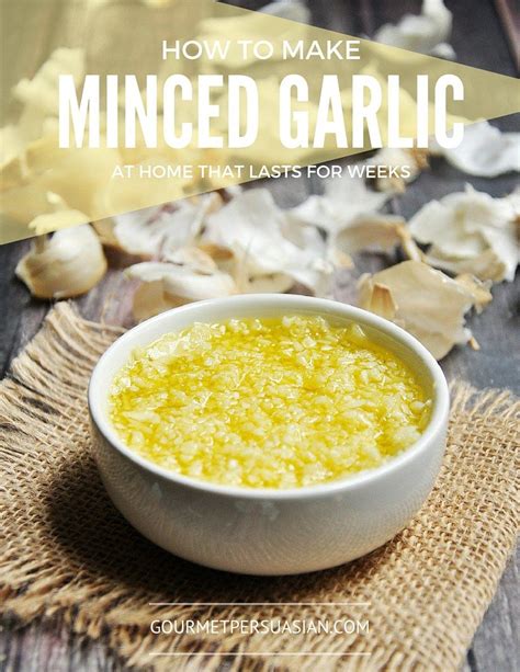 How To Make Minced Garlic at Home {Video} | Recipes, Cooking recipes, Minced garlic recipes