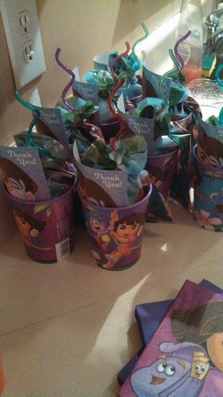 Dora party favors | Explorer birthday party, Bday party theme, Kids birthday