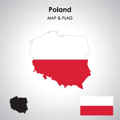 Poland map and flag design free vector file 24523606 Vector Art at Vecteezy