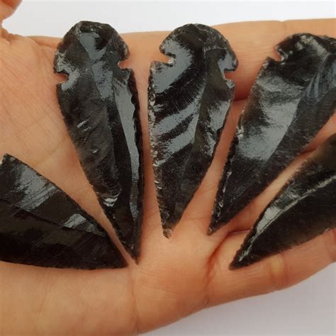 Obsidian Arrowheads - Etsy