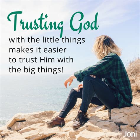 Joni - Trust in God today and He’ll get you where you need to be tomorrow. | Facebook | Trust ...