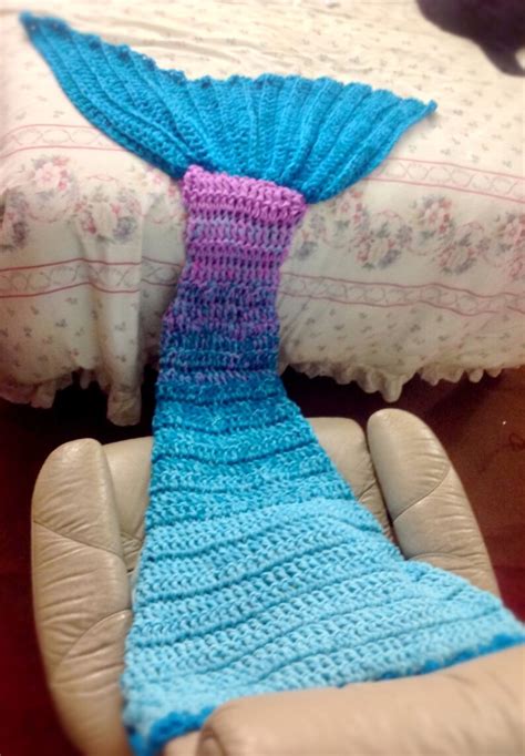 Crochet Mermaid Tail Blanket Chunky Cosy Snuggle Sack in Baby | Etsy