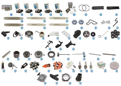 Illustrated Diagram of Stihl Chainsaw Parts